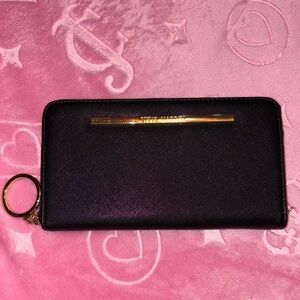 Black Steve Madden Wallet with Gold Accents